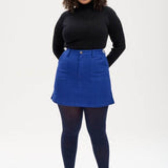 Lucy and Yak Blair Skirt - Sodalite Blue - UK 16 (US 12) - Picture 4 of 4